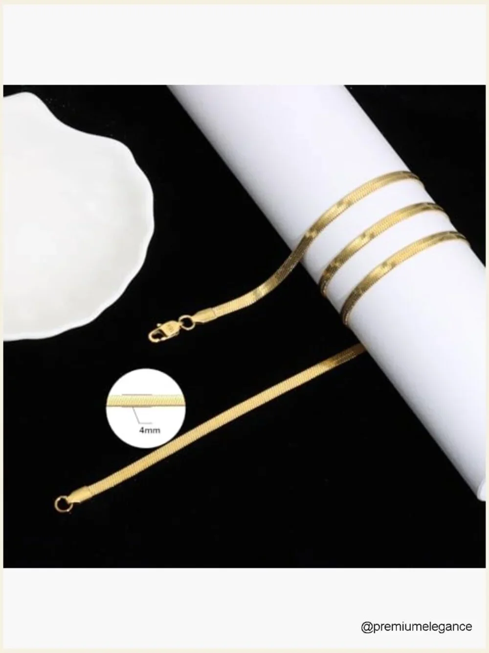 18K Gold Snake Chain Necklace Dainty Jewelry Gift for Women